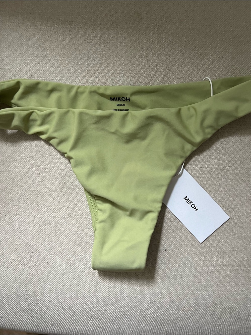 Mikoh Green High-Cut Bikini Bottom